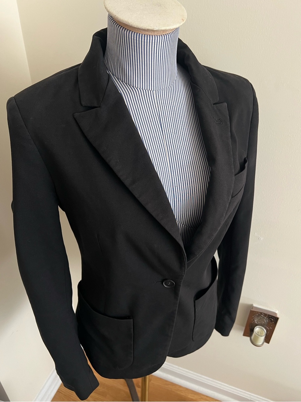 Zara Woman Tailored Single-Button Black Blazer | Sports Jacket 4